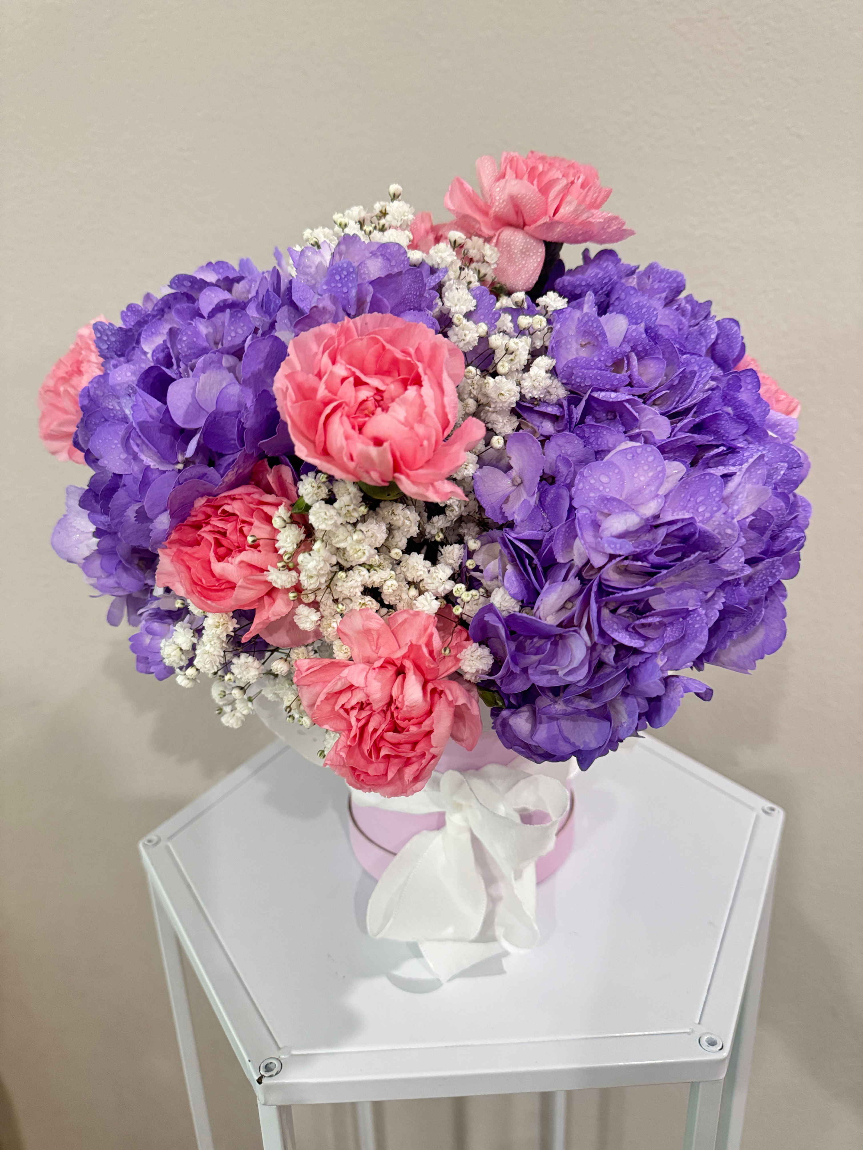 Small Flower Box in Purple and Pink