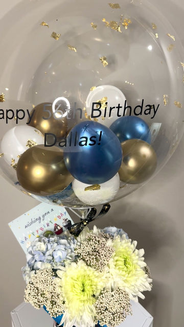 Thumbnail: Balloon Arrangement with Flowers