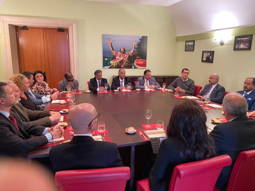 La delegazione dell' Oman Journalists Association - OJA- con Assadakah alla Stampa Estera