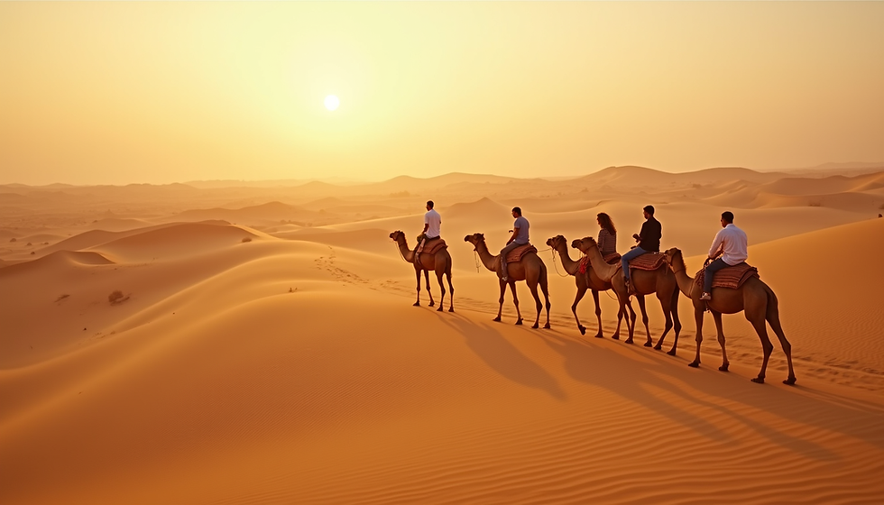 Escursione nel deserto viaggio in famiglia