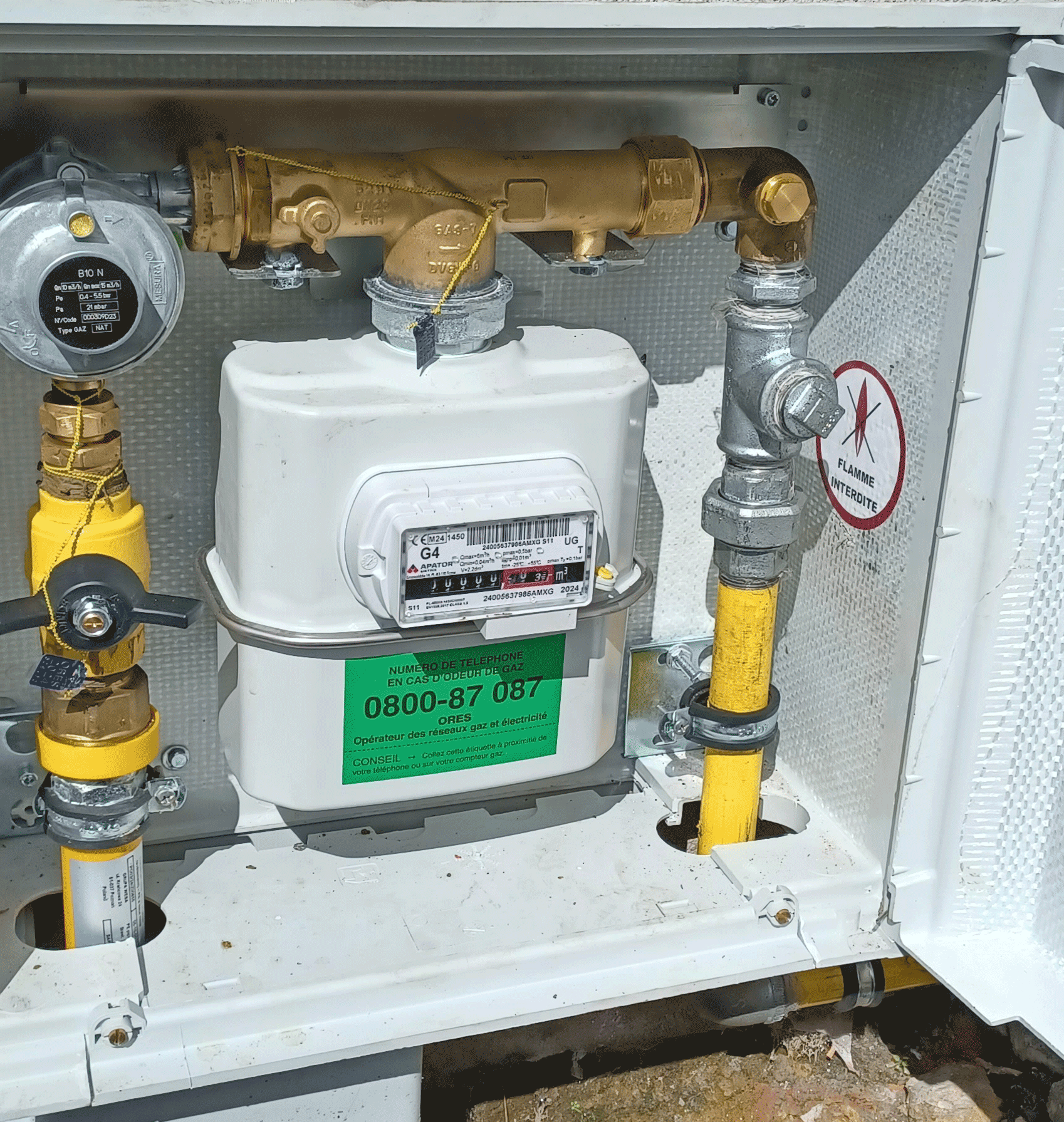 Installation gaz