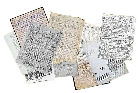 manuscrits d'auteurs célèbres