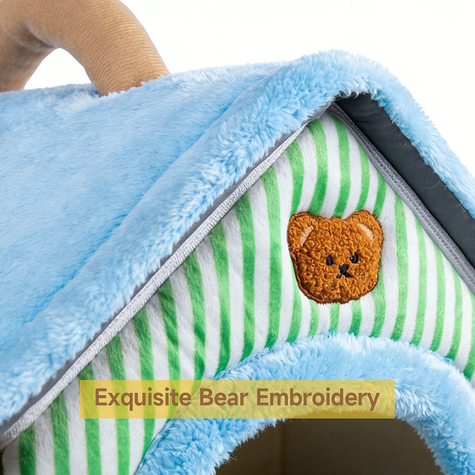 Thumbnail: Foldable Pet House Removable Washable Cat House Puppy Cave Sofa Pet Bed House fo