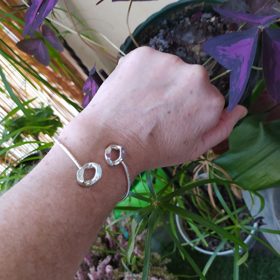 Thumbnail: 925° silver bangle bracelet