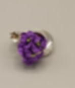 Thumbnail: 925 ° silver ring, bouquet of violets