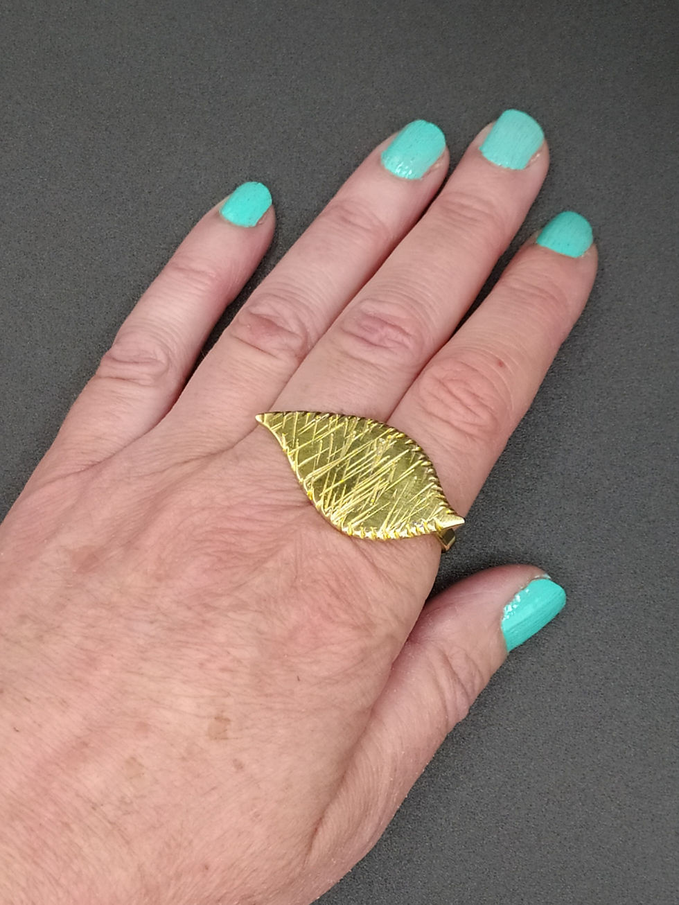 Thumbnail: Brass foliage ring