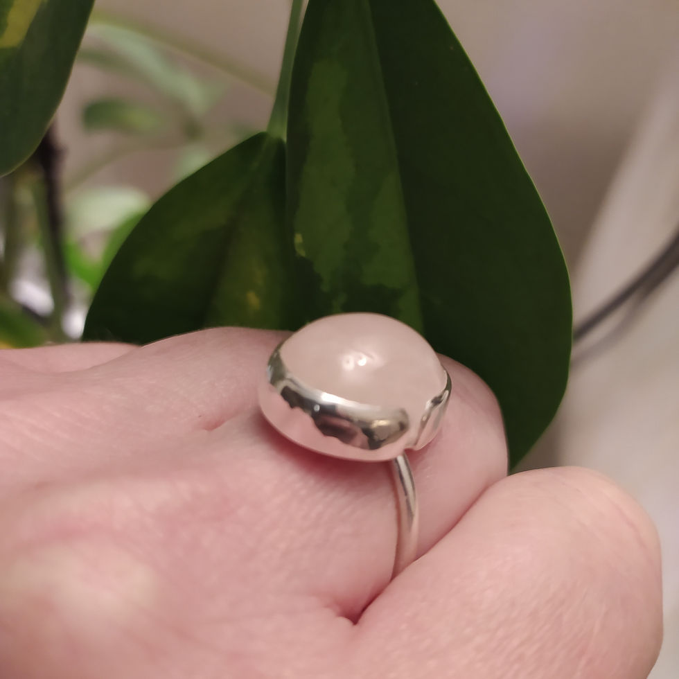 Miniatura: Anillo de Plata Cuarzo Rosa