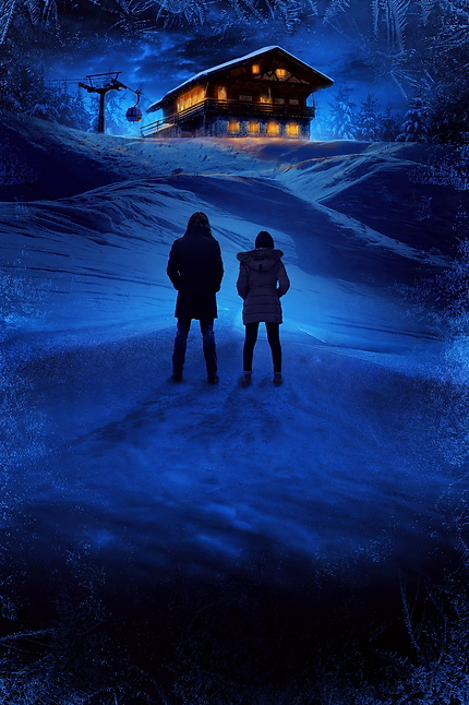Utopia Project: The Frayed Threads of Hope by Billy Dering. Cover shows a couple looking at a log cabin in the middle of a snowy mountain.