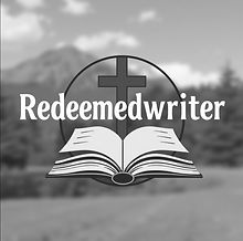 RedeemedWriter logo with a cross and an open book
