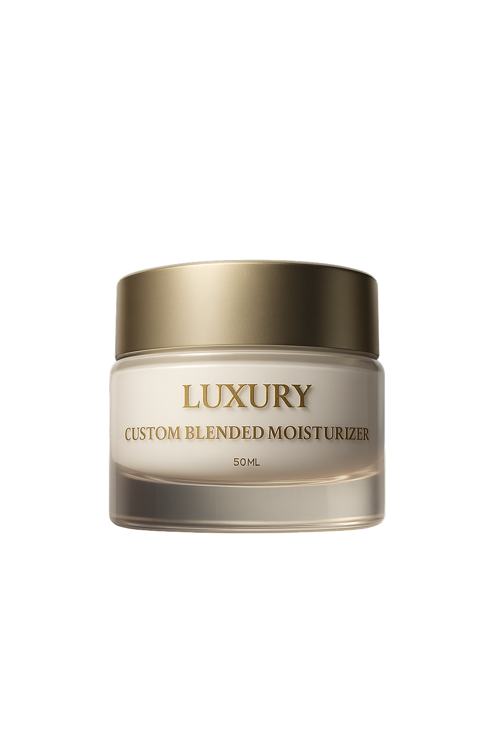 Luxury Custom Blended Moisturizer jar