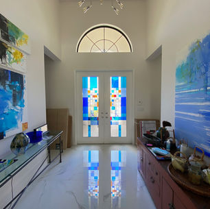 Abstract Stained Glass Windows and Doors