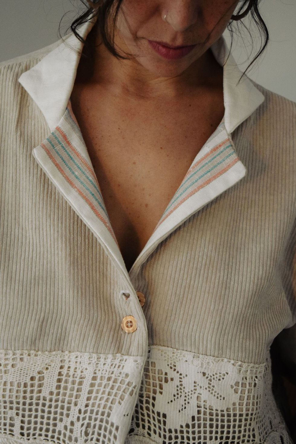 Thumbnail: The Corduroy & Crochet Upcycled Jacket