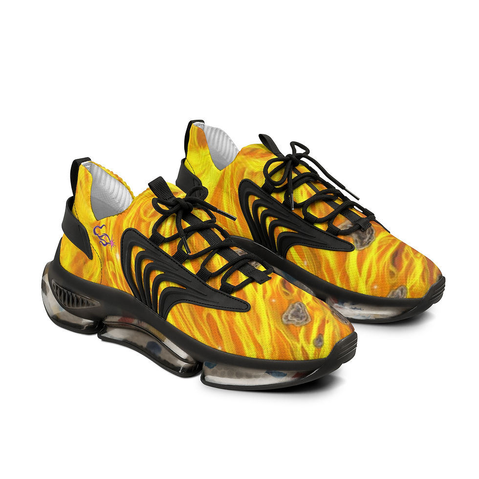 Thumbnail: Cosmic Courtship Men's Celestial Mesh Sneakers