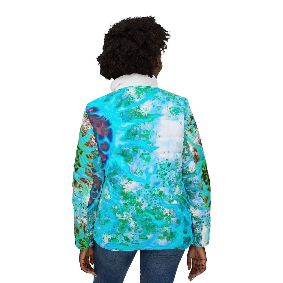 Thumbnail: Northern Frequency- Women’s Puffer Jacket (AOP)