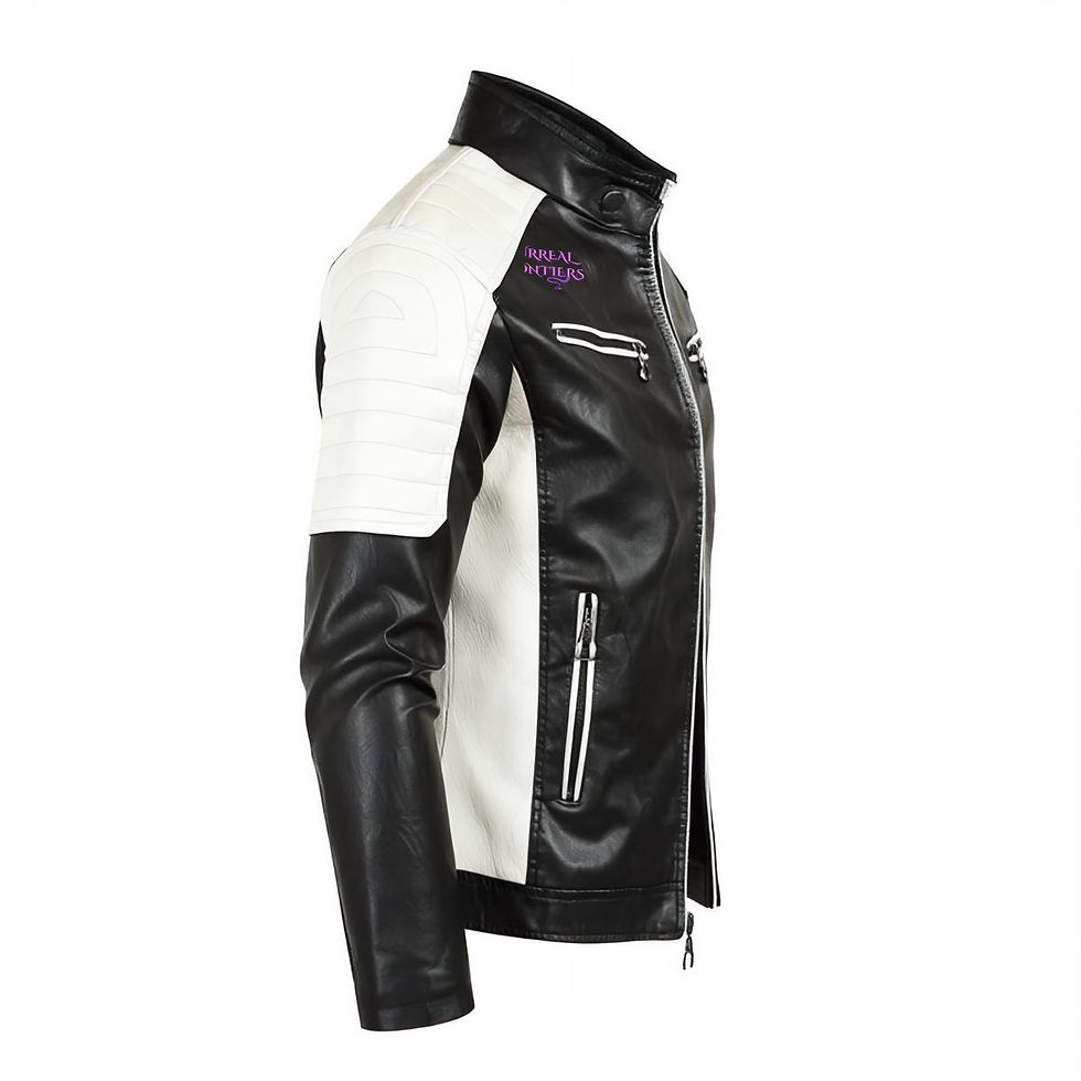 Thumbnail: Quetzalcoatl Essence- Unisex Slim-fit Leather Jacket (DTF)