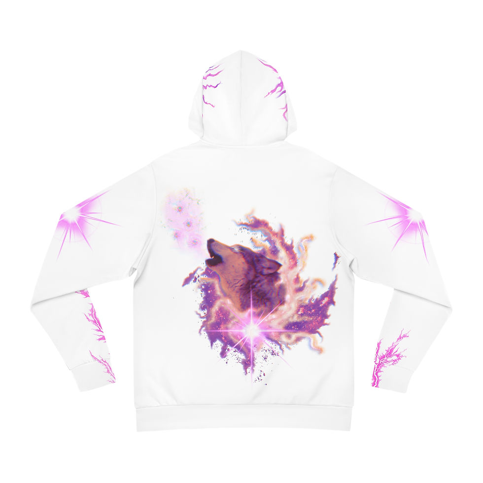Thumbnail: Cosmic Howl of the Universe- Unisex Fashion Hoodie 
