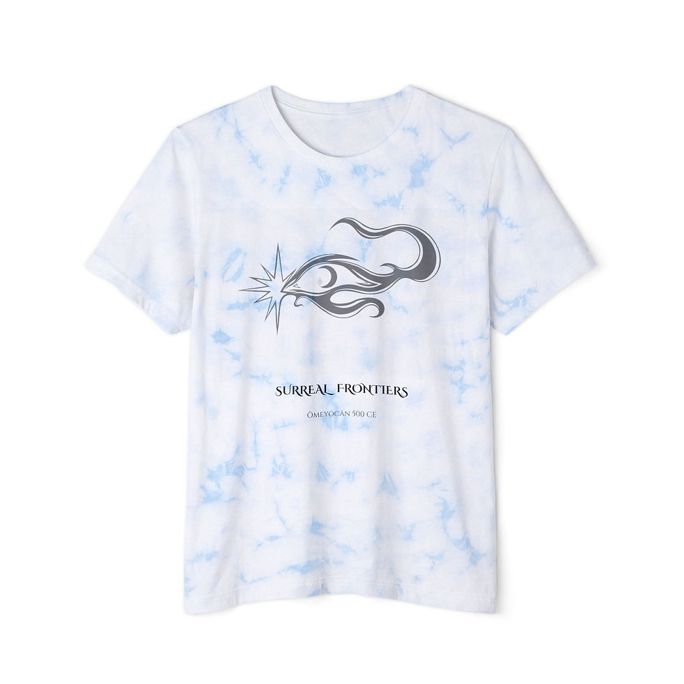 Thumbnail: Tie-Dye Aztec Celestial Unisex T-Shirt - Spiritual Mesoamerican Graphic Tee