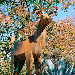 Deer-in-the-vines-commissioned-sculpture-ion-art-austin-texas