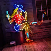 Ion-Art-Neon-Austin-Texas-Pinup-CowGirl-Joleen
