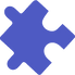 Blue Puzzle Piece Of The Branded Lead Logo