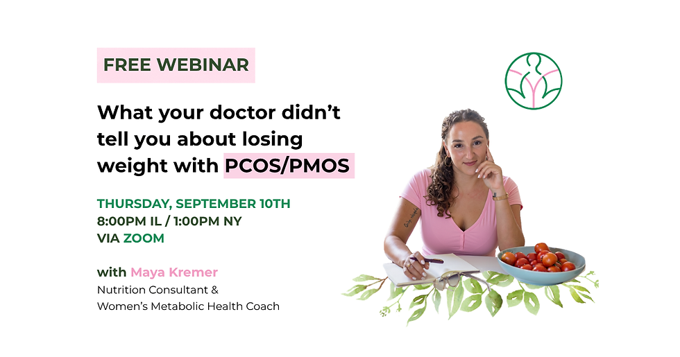 What your doctor didn’t tell you about losing weight with PCOS/PMOS