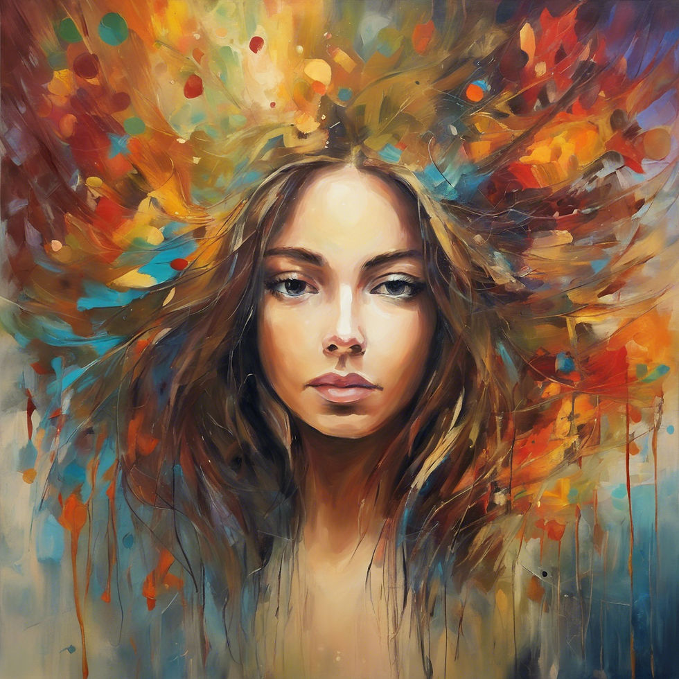 Woman expanding her mind and perspective