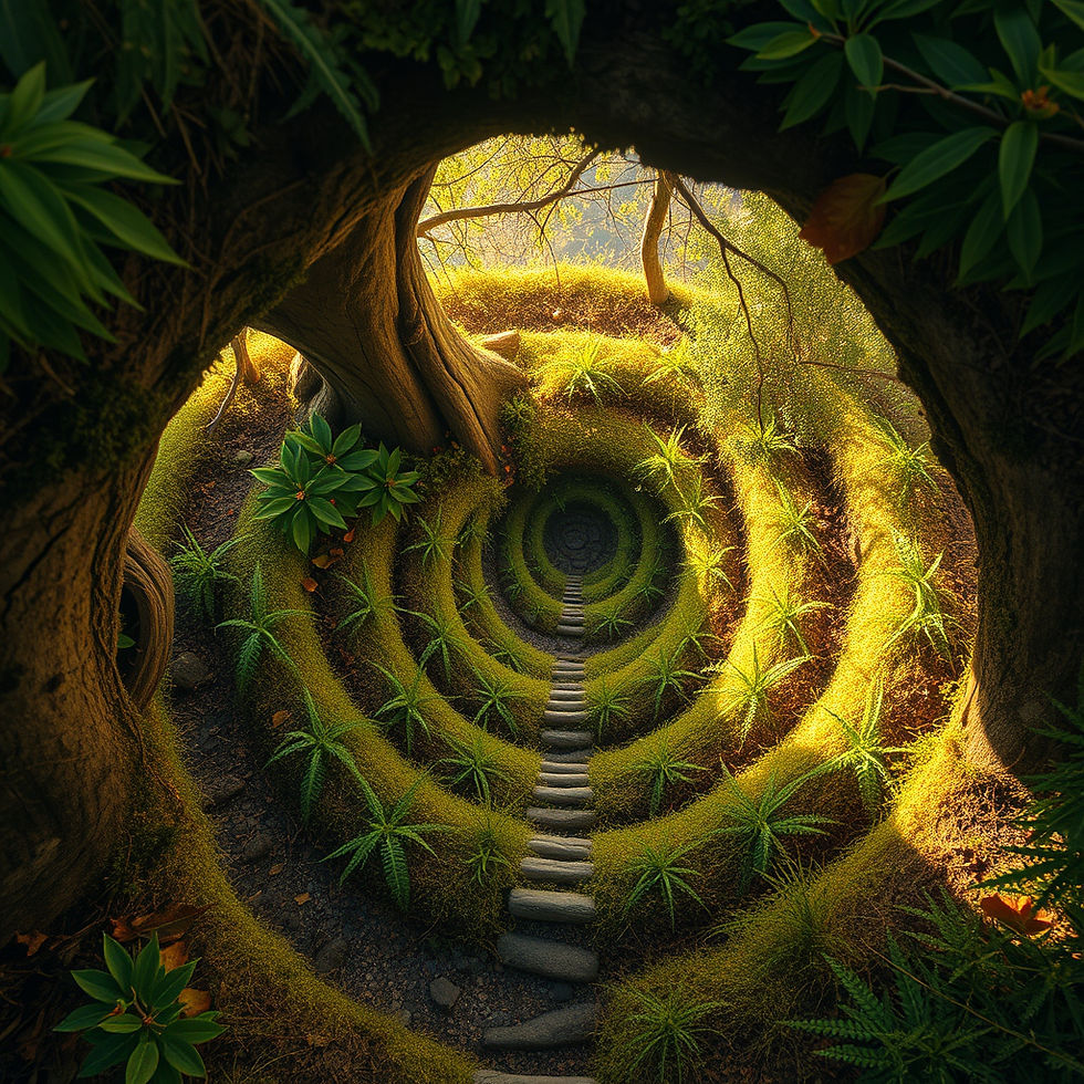 The sacred spiritual spiral of life.