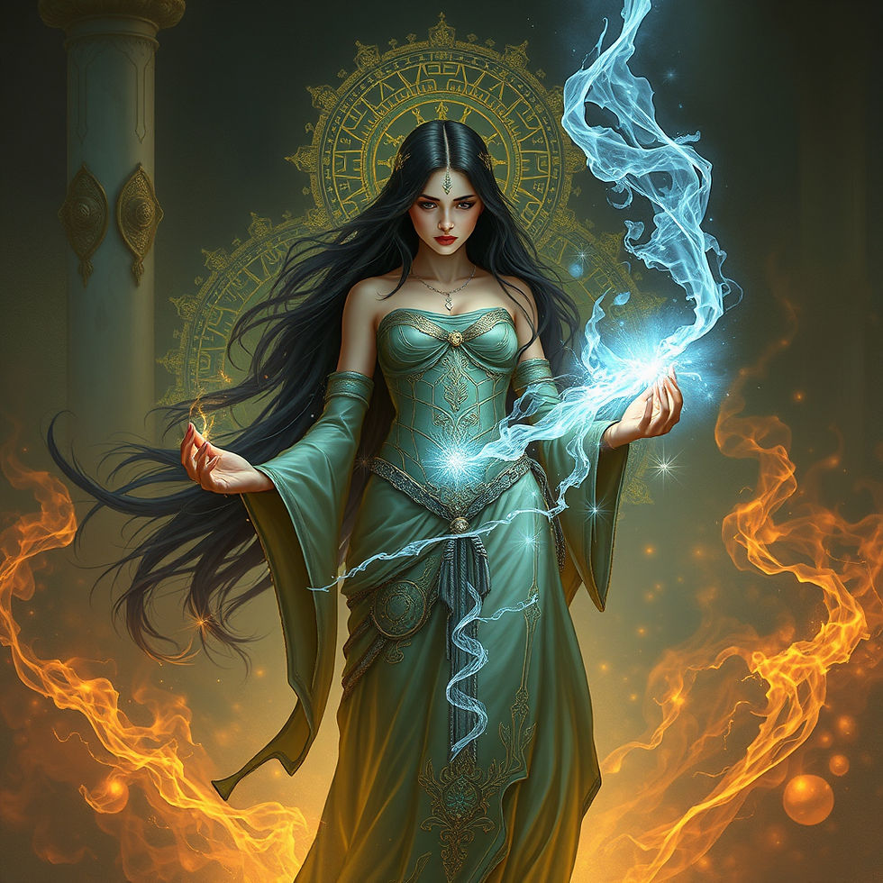 A woman in power and remembering her sacred flame.