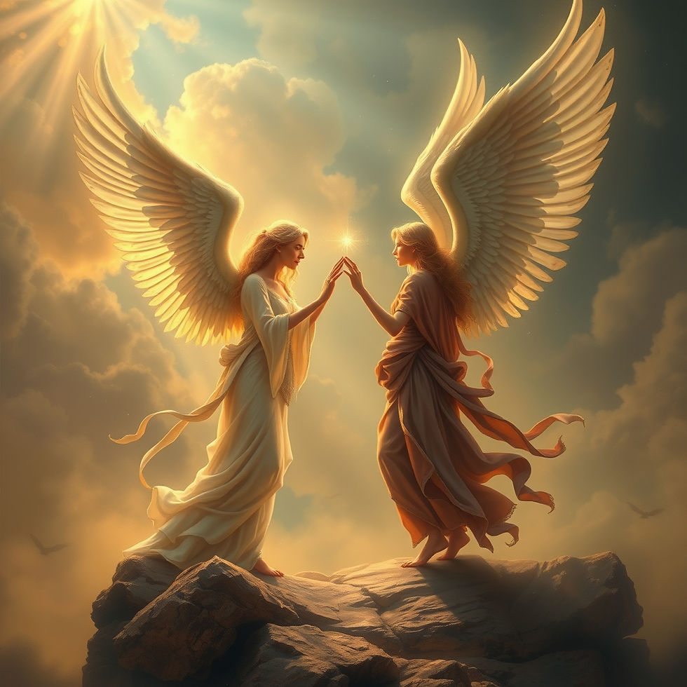 Talking with angels and souls from the other side of the veil.
