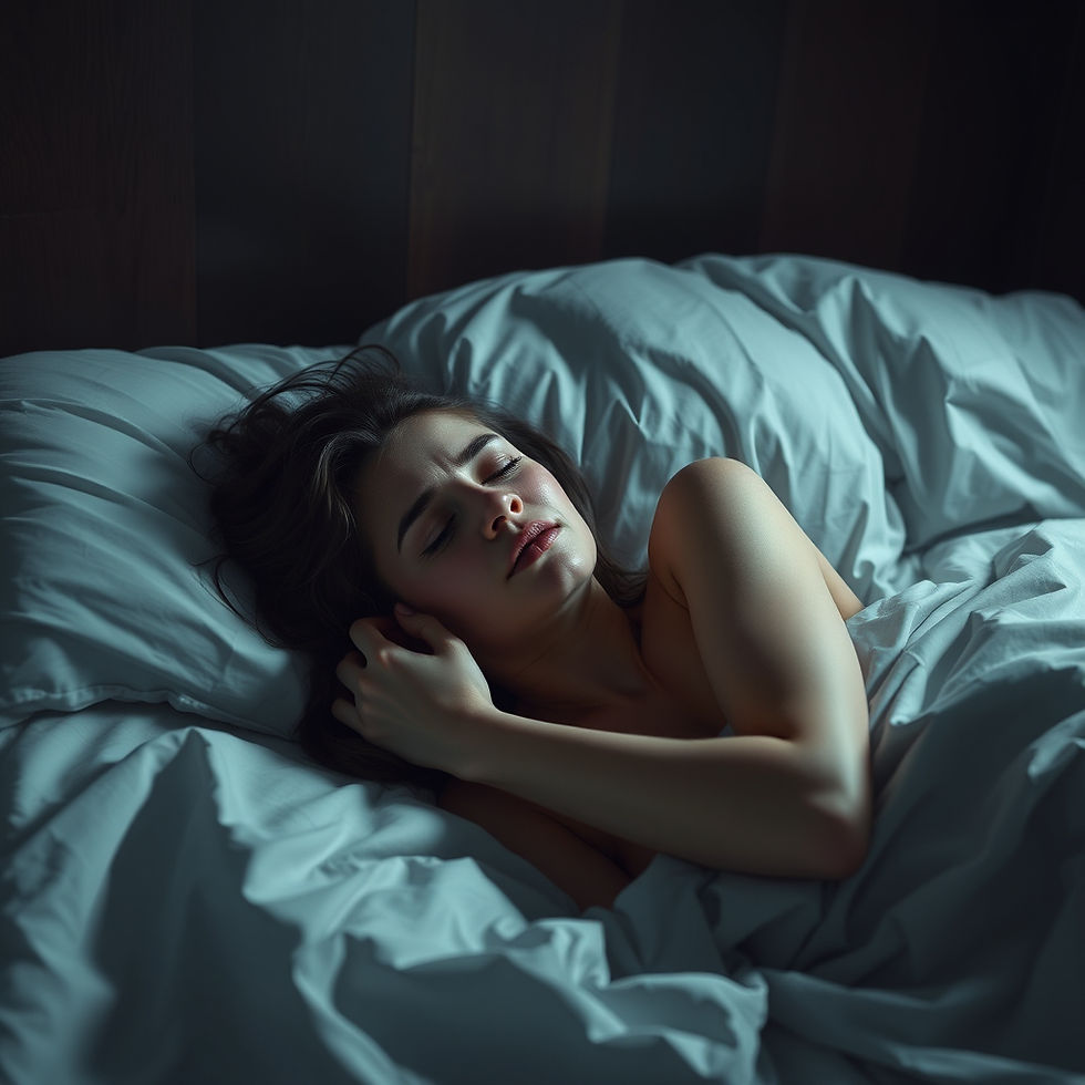 Woman with chronic illness pain.