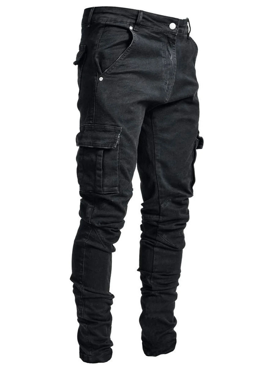 Miniatura: Calça Masculino (Jeans Cargo Streetwear)