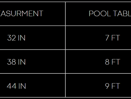 How To Determine The Size of Your Pool Table