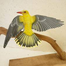 the golden oriole 
sculpture
sculpture loriot d europe
sommargylling skulptur
bird sculpture
wildlife art
sculpture oiseau
fågel skulptur
