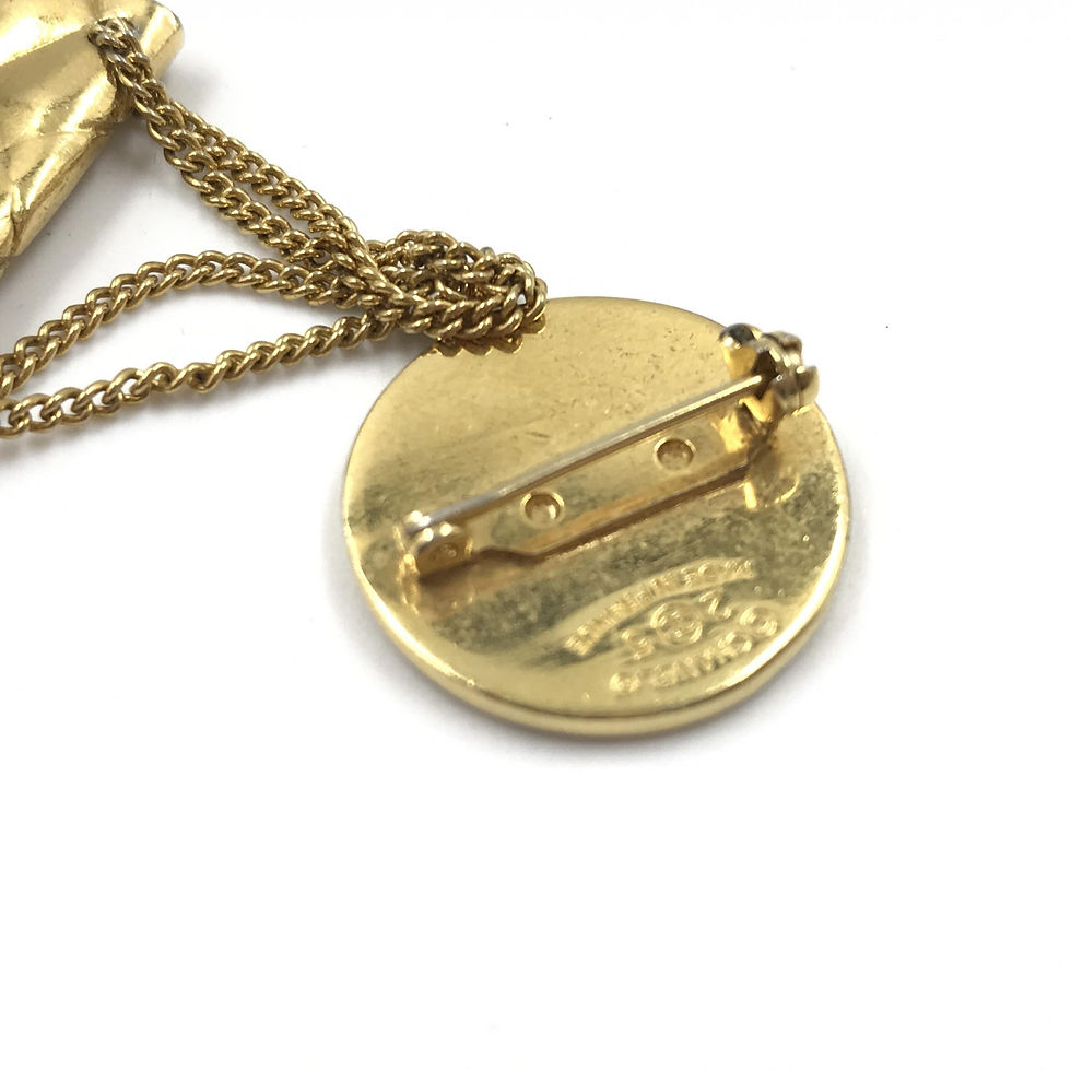 Thumbnail: Gold Plated Bag Motif Brooch