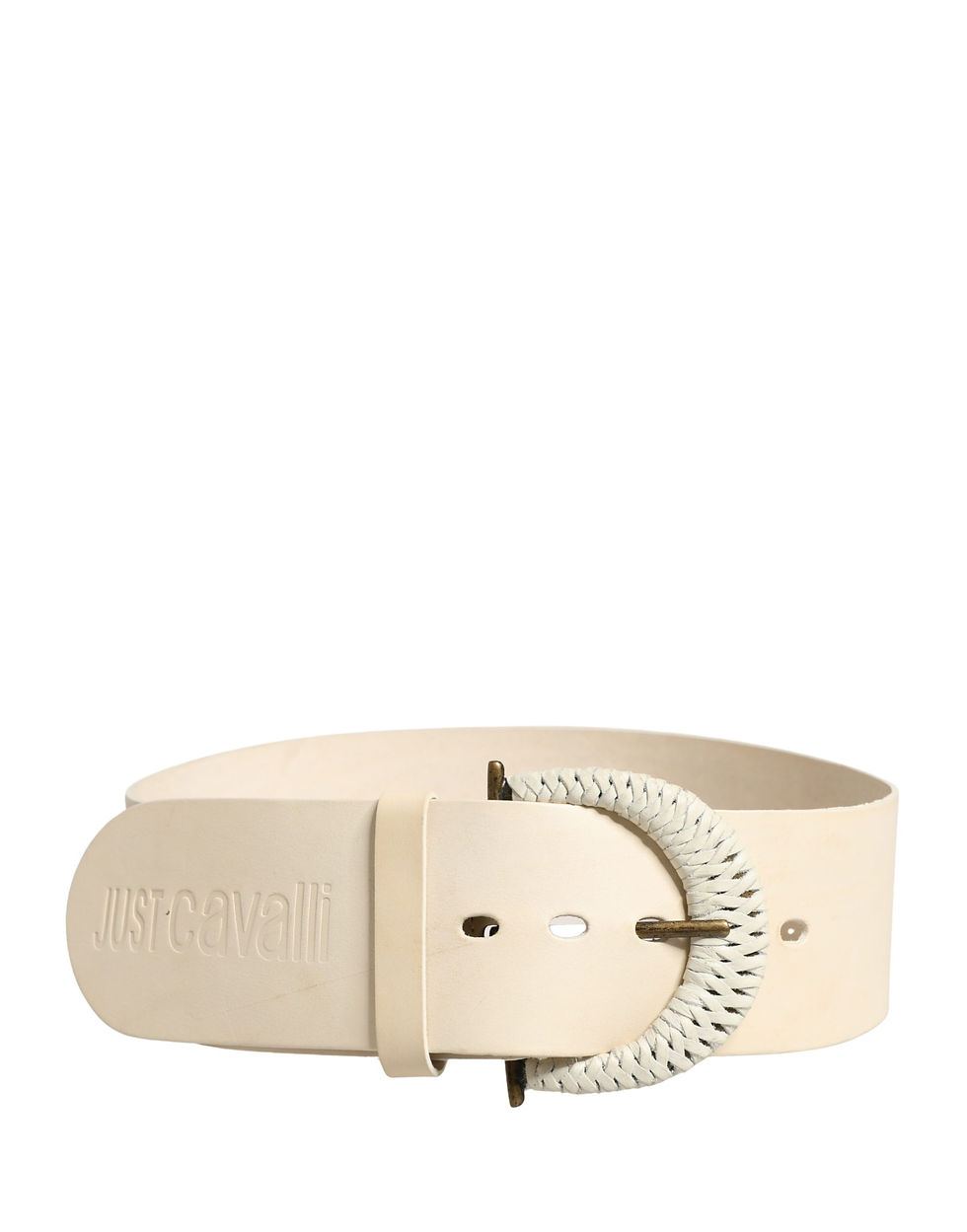 Thumbnail: Off White Leather Waist Women Cintura Buckle Belt