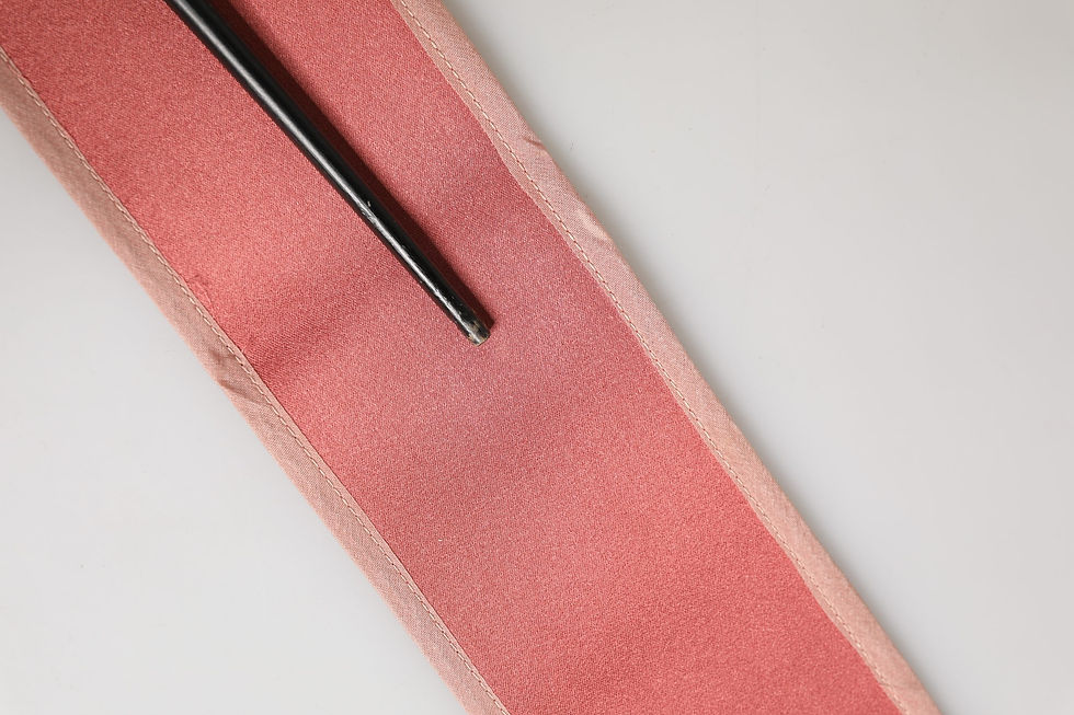 Thumbnail: Pink Silk Satin Waist Women Cintura Belt