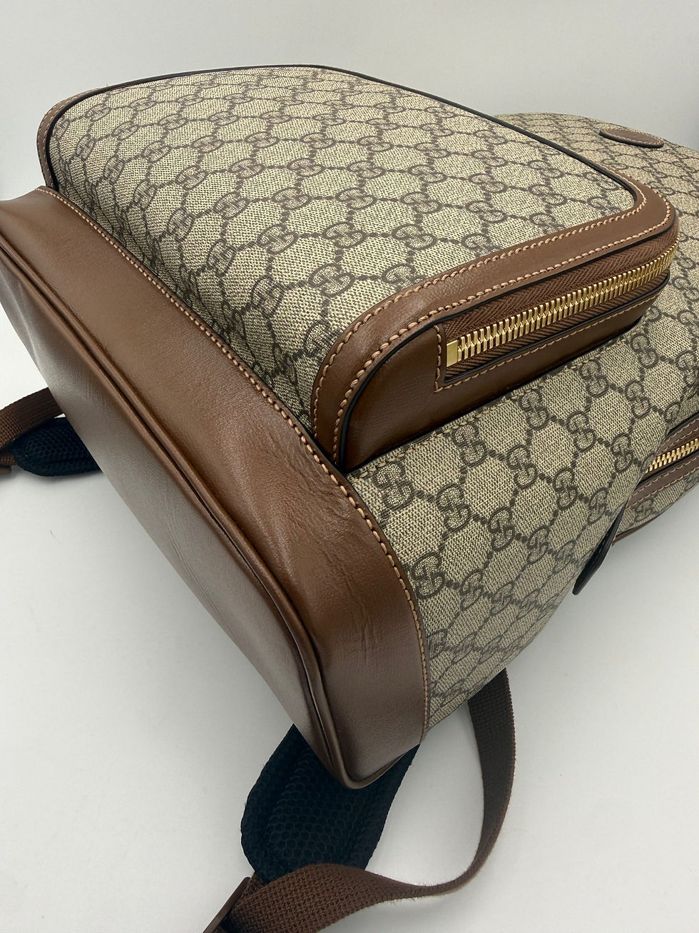 Thumbnail: GUCCI GG Supreme and Leather Backpack