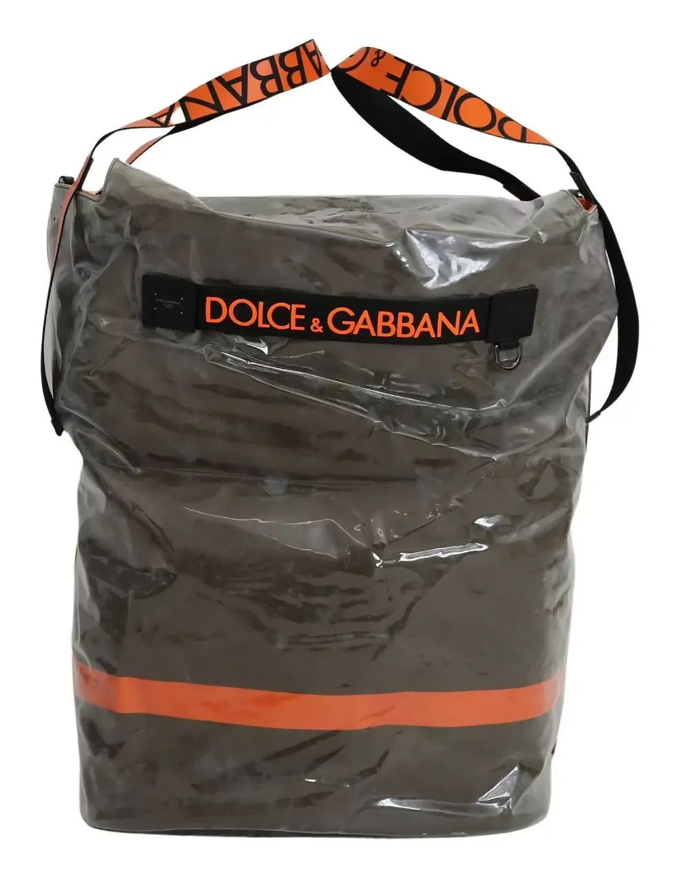 Thumbnail: Green Fashion Expression Oversized Plastic Tote Bag