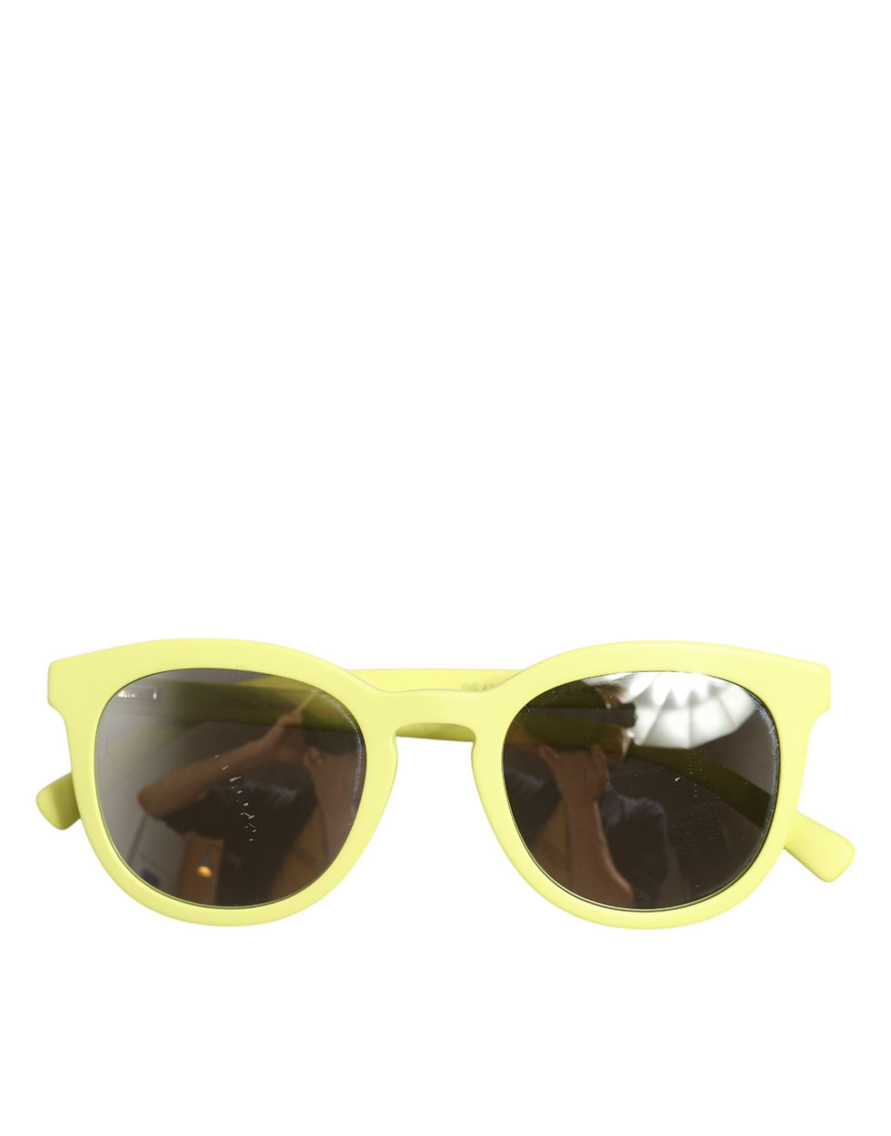 Thumbnail: DG4324 Yellow Framed Mirrored Lenses Eyewear Sunglasses