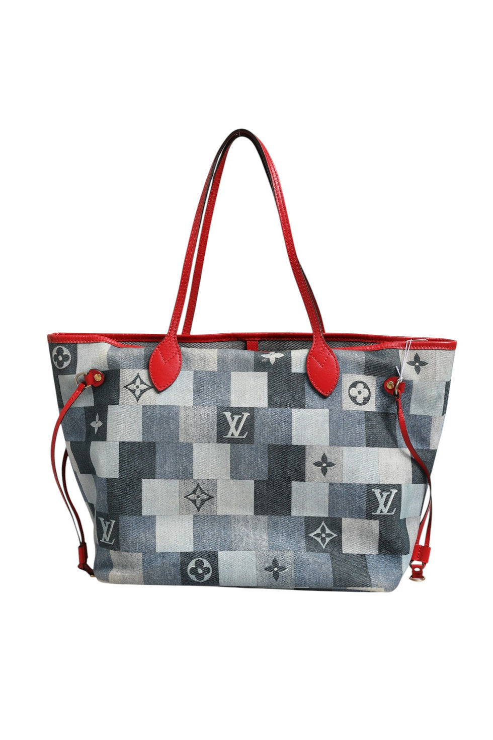 Thumbnail: Neverfull Patchwork Monogram Denim Tote Bag