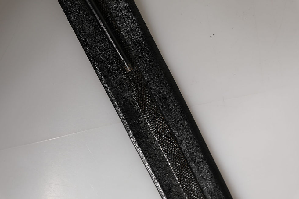 Thumbnail: Black Leather Gold Metal Buckle Waist Women Belt