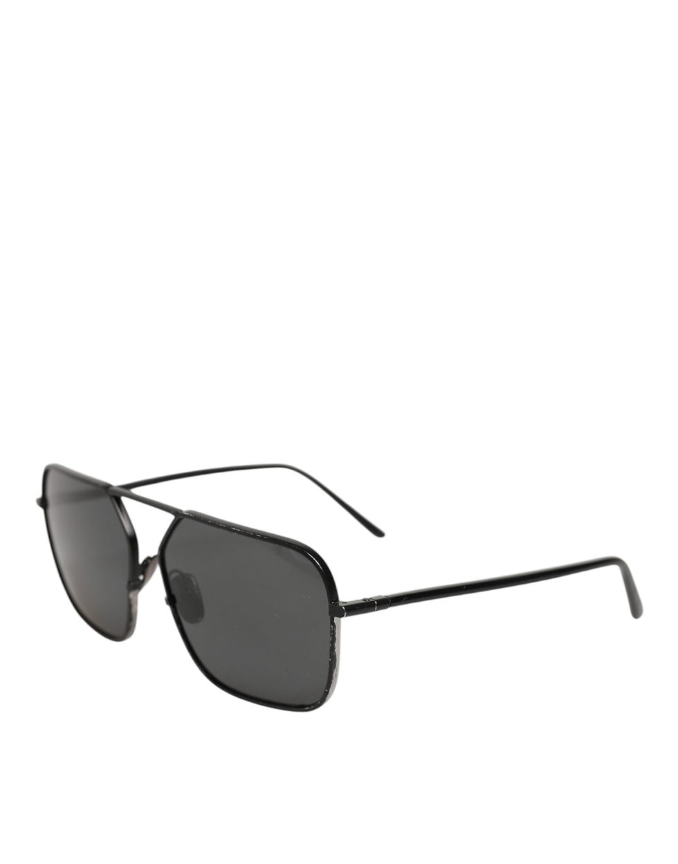 Thumbnail: Black Metal Frame Square Lenses Shades Eyewear Sunglasses