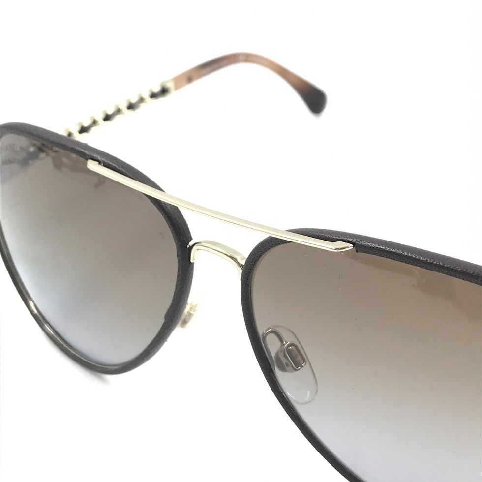 Thumbnail: Gold And Black Polarized Aviator Sunglasses