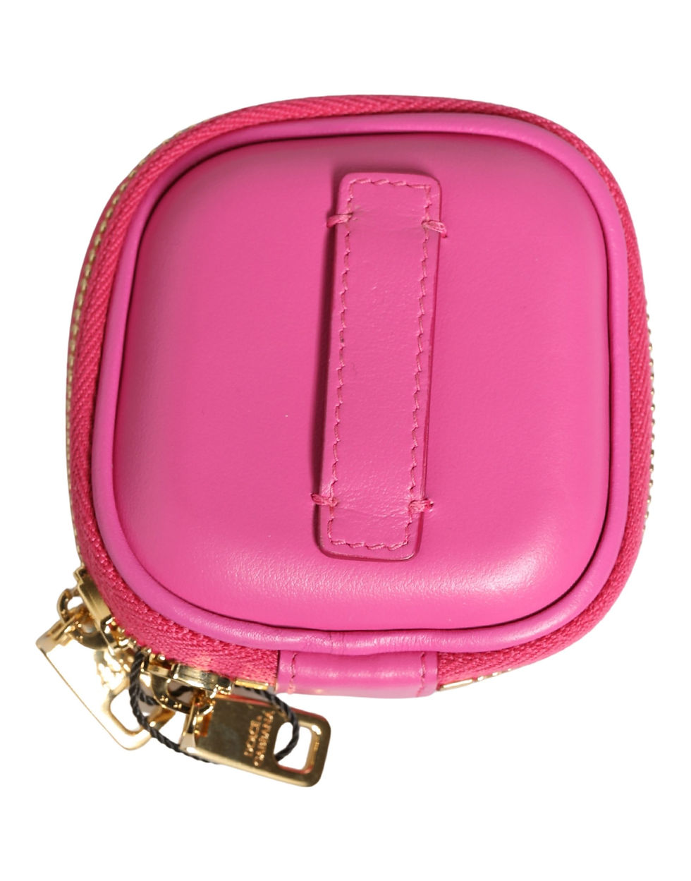 Thumbnail: Pink Lamb Leather Embossed Logo Holder Airpod Case