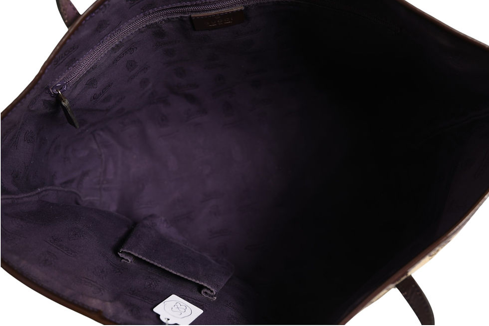 Thumbnail: Gucci Beige Canvas Medium Jolie Charm Tote Bag