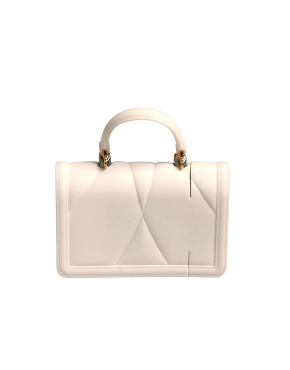 Thumbnail: White Silicone Devotion Heart Cover Hand Bag Airpod Case