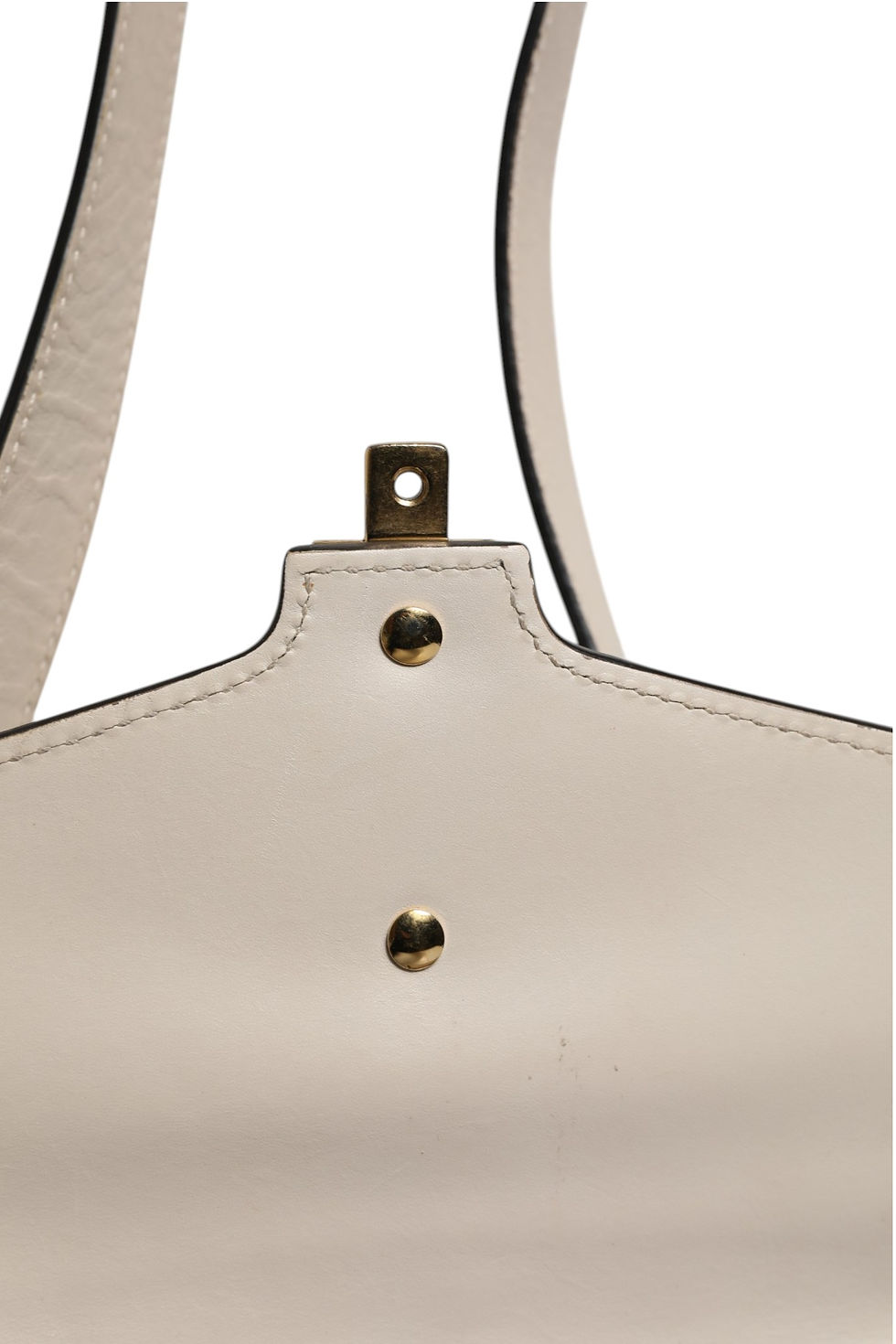 Thumbnail: White Calfskin Leather Sylvie Crossbody Bag