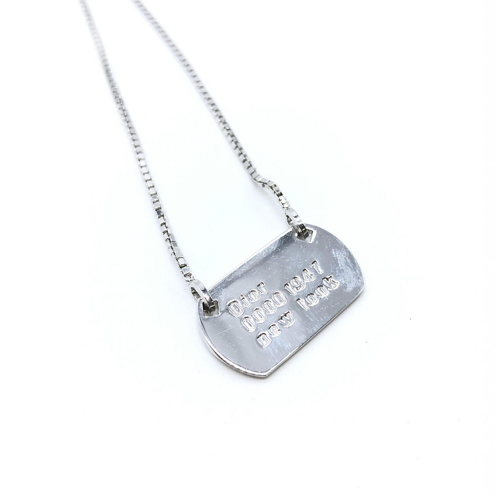 Thumbnail: Dior 925 Sterling Silver Antique Art Deco Howard & Co. "Port" Necklace