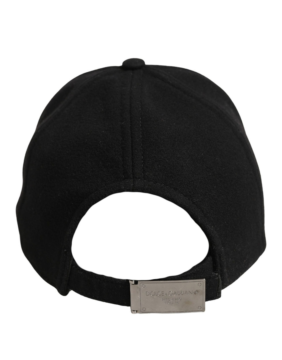 Thumbnail: Men Black Wool Baseball Cap 6 Panels Hat