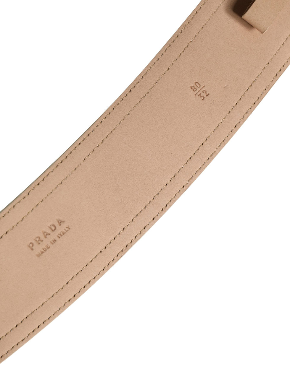 Thumbnail: Beige Leather Logo Wide Waist Women Square Buckle Belt